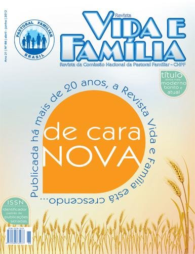 Capa nova Revista Vida e Famlia