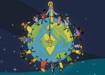 Crianças rezam pela paz nesta sexta-feira (18)