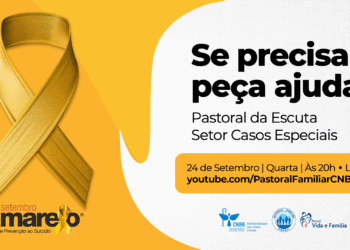 Pastoral Familiar promove live sobre a Campanha Setembro Amarelo