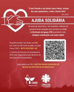 Igreja do Paraná lança campanha solidária para ajudar as vítimas do tornado em Rio Bonito do Iguaçu (PR)
