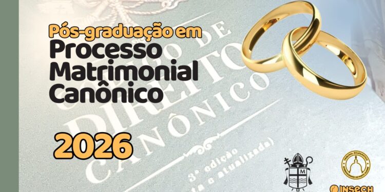 Pós-graduação em Processo Matrimonial Canônico abre inscrições